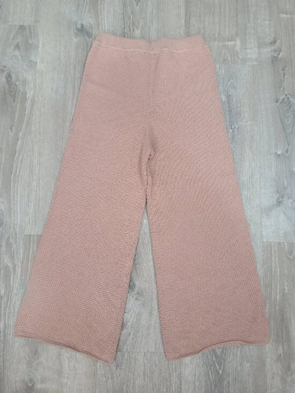 FP Beach by Free People Hailee Sweater Pants Tan Waffle Knit - Size Small